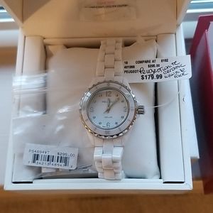 Peugeot Swiss Ladies Ceramic Watch NIB